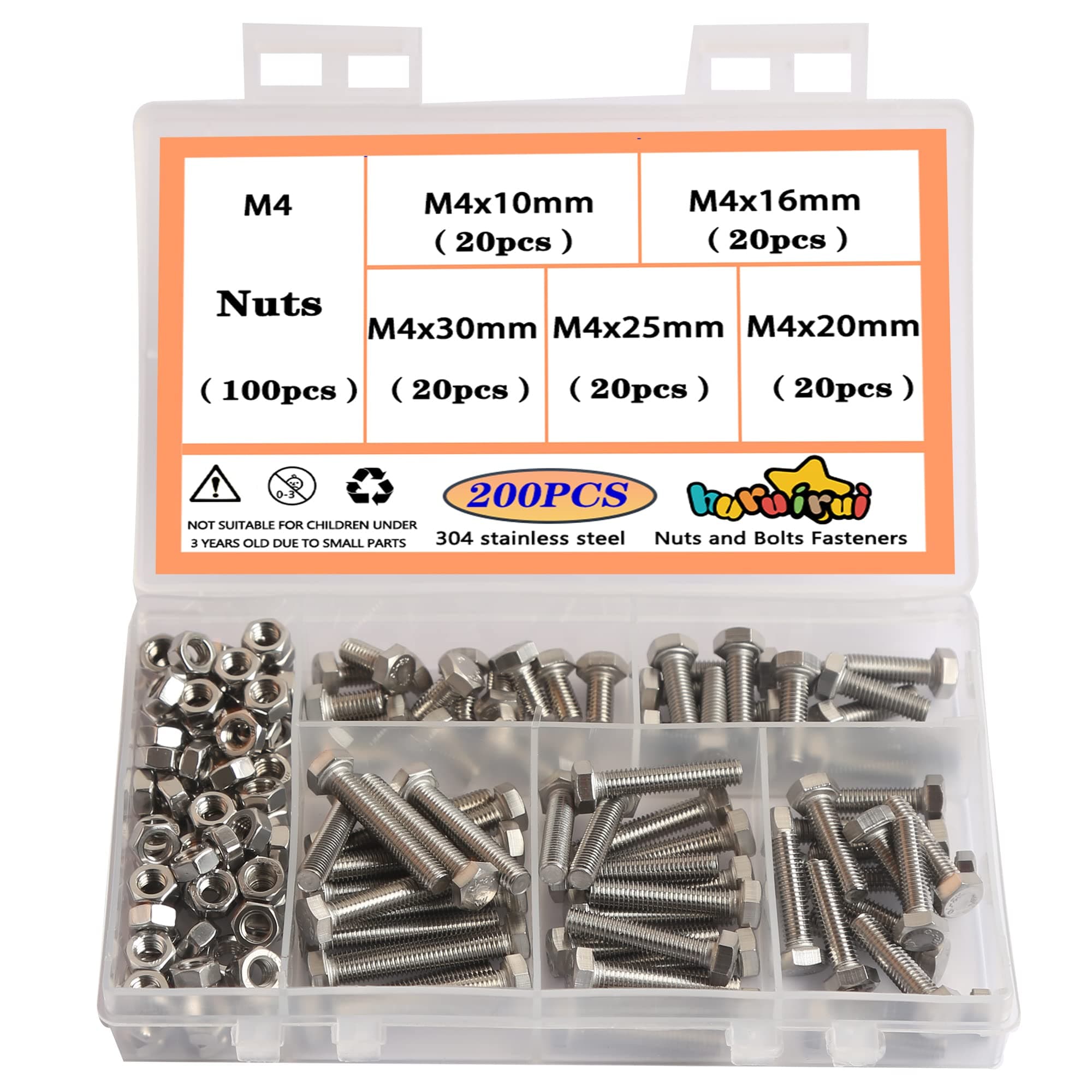 Outer hexagonal bolt