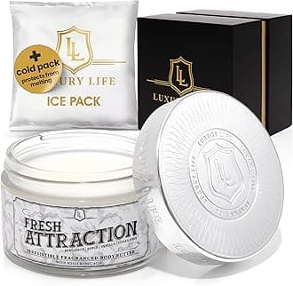 - LUXURY LIFE BUTTER - Irresistibly Scented Body Butter with Hyaluronic Acid for Ultimate Moisture. Luxurious Natural Fragrance. Hydrates for a Non-Greasy Glamorous Glow, Fresh Attraction, 5 oz.