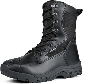 Men's Work Tactical Boots 8 Inches Lightweight Combat Boots Durable Suede Leather Military Boot Desert Boot