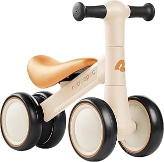 Cricket Baby Walker Balance Bike with 4 Wheels for Ages 12-24 Months - Toddler Bicycle Toy for 1 Year Old’s - Ride On Toys for Boys & Girls
