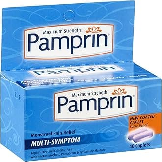 Maximum Strength Multi-Symptom Menstrual Relief Tablets, 40-Count Boxes (Pack of 3)