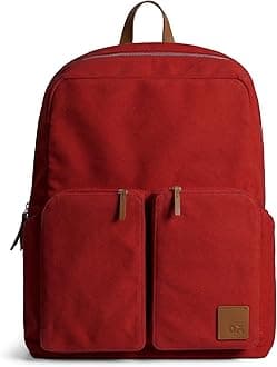 Field Backpack | Casual Laptop Bag with Luggage Sleeve | Unisex Travel Backpack | Made of Durable Canvas Material | Zippered Compartments with Pockets