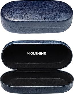 molshine Hard Shell Sunglasses Case, Classic Large Glasses Case for Women Men, Sunglass Eyeglasses