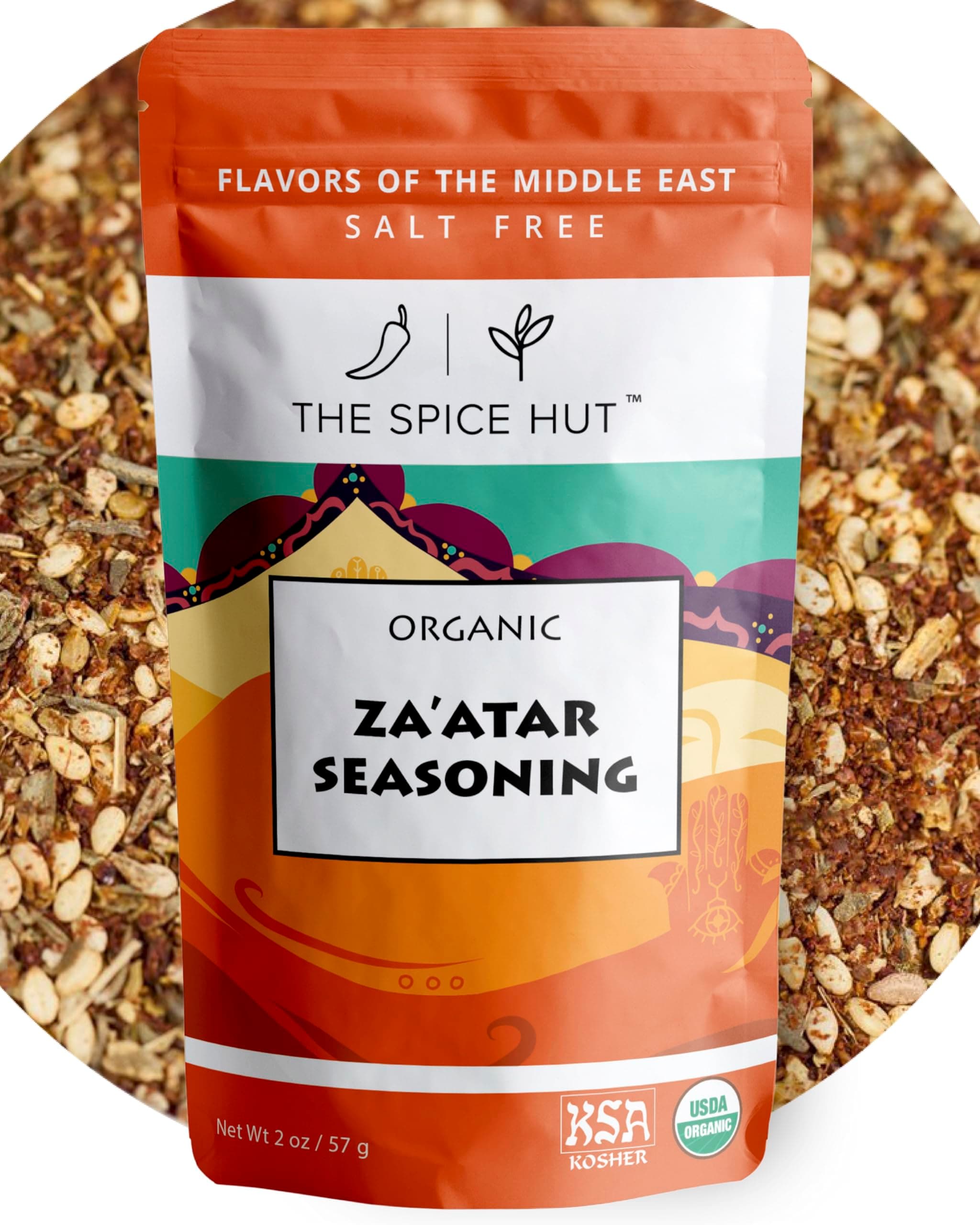 Za’atar Seasoning Zaatar Middle Eastern Spice Blend, The Spice Hut, 2 oz