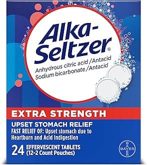 Alka-Seltzer-Extra Strength Tablets, Extra-Strength Antacid & Pain Relief, Original (24 Tablets)