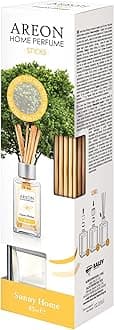 Areon Home Luxury Perfume Reed Diffuser Sunny Home + 10 Rattan Reeds