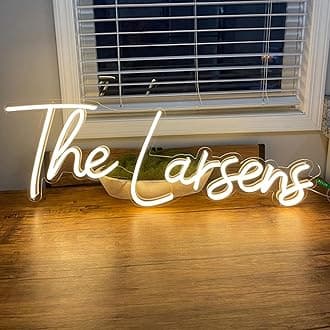 Custom Neon Sign, Plug/Battery Operated Personalised Name Logo Light Sign Wedding Business Bedroom Decor, Hanging/Wall LED Signs Customisable for Bedroom, Pub Nail Office Room, Birthday Party, Gifts