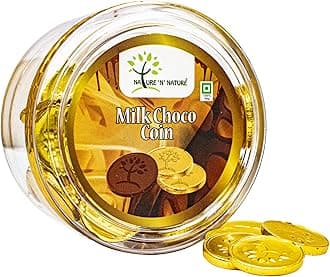 NATURE 'N' NATURE Gold Coin Milk Chocolates, 135gms Gift pack