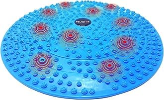 Daiwa Felicity Foot Massager Mat - Reflexology Mat with Magnetic Therapy Acupressure Disc - Ergonomic Acupressure Mat for Feet Relaxation, Pressure Point Pad - (Blue)