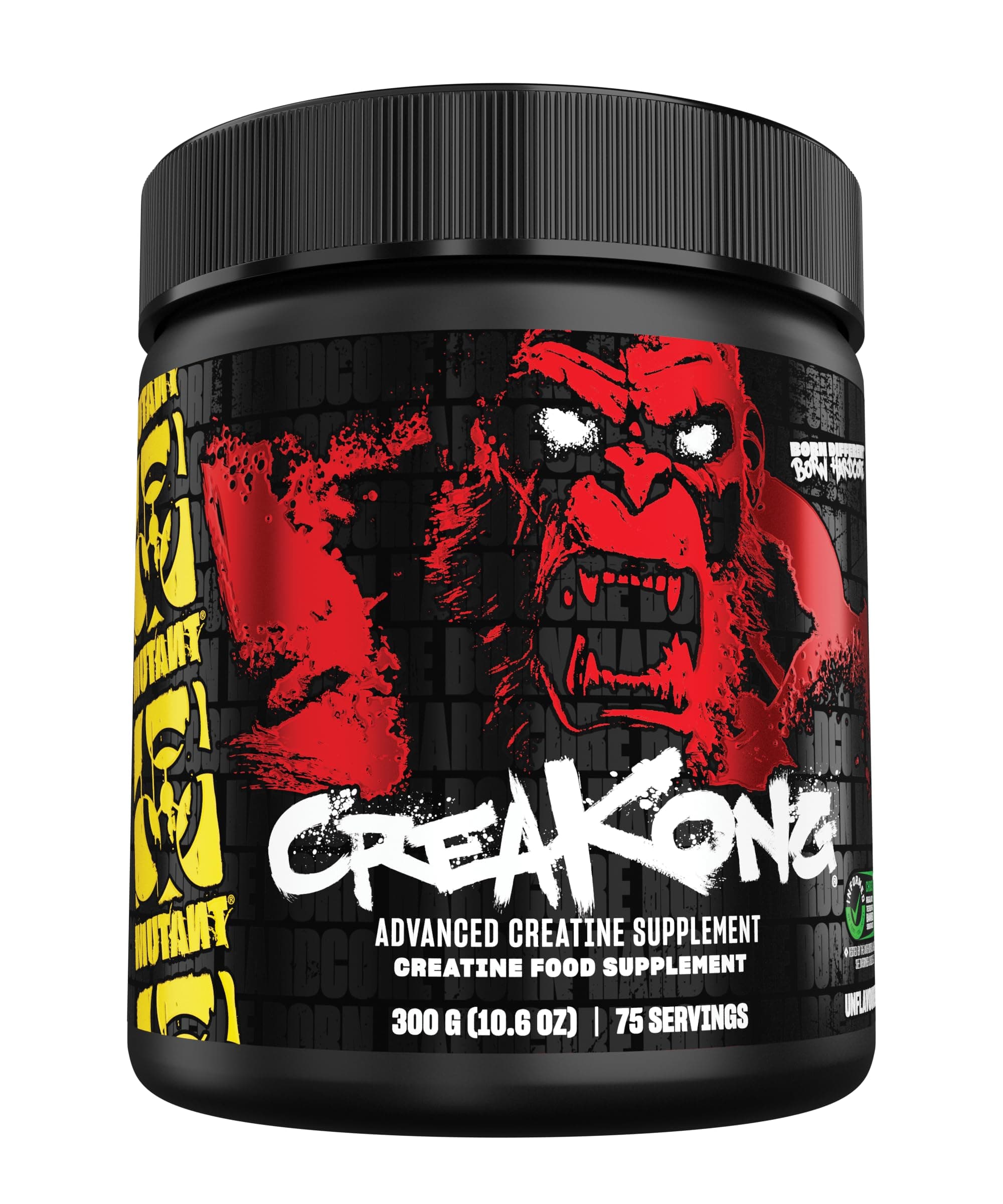 CREAKONG – Advanced Creatine Supplement with Triple Creatine Blend for Muscle Strength, Size & Performance – Unflavoured, Banned Substance Tested – 300g (75 Servings)
