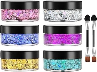 YitlaFace and Body Glitter Gel - Chunky Festival Accessories for Hair, DIY Art Party Makeup Decoration