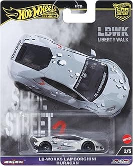 Hot Wheels Premium LB-Works Lamborghini, Car Culture Circuit Legends Vehicles for Kids 3 Years Old & Up and Adult fans and Collectors, Premium Collection of Car Culture 1:64 Scale Vehicles, HKC84