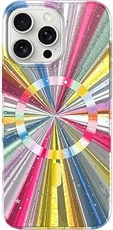 LONLI Hue - Magnetic Case for iPhone 16 Pro Max - [Compatible with Magsafe] - [360° Shock-Absorbent Bumper] - [Cute and Unique Phone Cover for Girls and Women] - Cosmic Portal