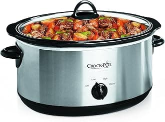 Crock-Pot SCV700-S-BR Oval Slow Cooker Manual, Stoneware, Stainless Steel
