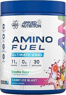 Applied Nutrition Amino Fuel - Amino Acids Supplement, EAA Essential Amino Acids Powder, Muscle Fuel & Recovery (390g - 30 Servings) (Candy Ice Blast) (New)