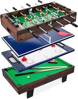 Multi-Game Table Series – Interactive 4-in-1 and 11-in-1 Game Tables for Kids with Foosball, Air Hockey, Billiards, Ping Pong & More | Childrens, for Home, Play Room, Rec Room