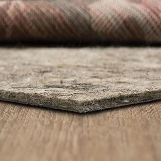 Mohawk Home Non Slip Rug Pad 9' x 12' - 1/2" Thick Felt + Latex Rubber Gripper - Dual Surface Cushion for Hardwood, Carpet, Tile Floors, Made in USA