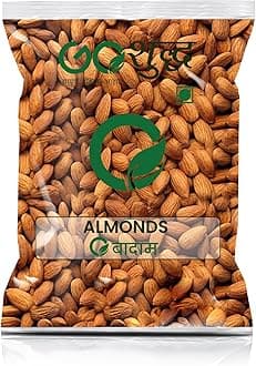 Goshudh Badam (Almond)-500gm (Pack of 1)