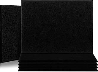 Large Acoustic Panels 40cm x 30cm, 6 Pack High Density Sound Proof Padding, Self-Adhesive Soundproof Wall Panels for Studio Ceiling Home Office Acoustic Treatment