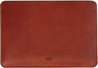 Genuine Vintage Leather Sleeve case 13-inch MacBook Air M1 M2 M3 M4 (2018-2026) MacBook Pro (2016-2026) (Horizontal, Cognaq)