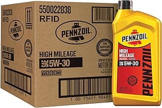 High Mileage 5W-30 Motor Oil, 1 Quart (6 Pack)