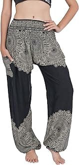 CHAINUPONHarem Pants Women Flowy Trouser Yoga Boho Hippie Clothes