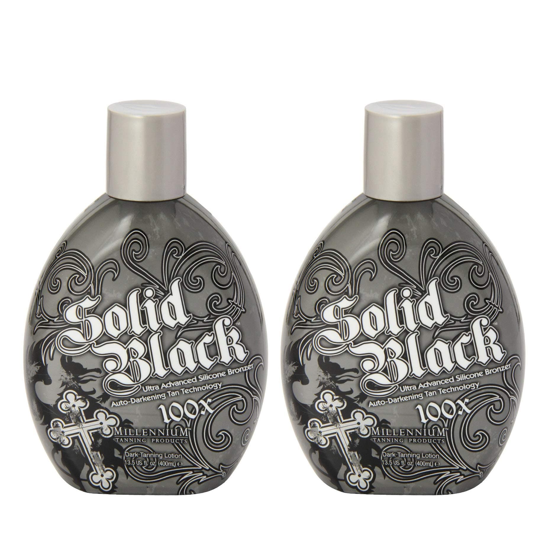 Millenium Tanning Solid Black 100x, 13.5 Ounces(2 Pack)