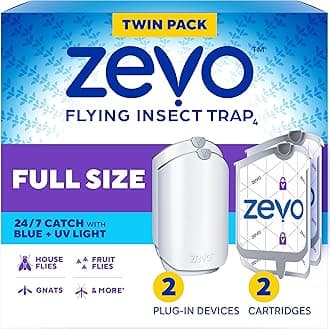 Zevo Flying Insect Trap Refill Cartridges, Fly Trap, Fruit Fly Trap