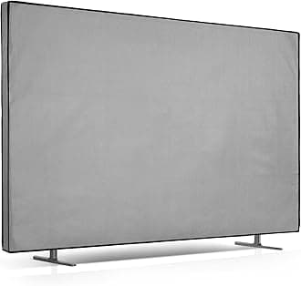 kwmobile Dust Cover for 85" TV - Fabric Case TV Protector for Flat Screen TVs - Light Grey