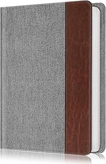 Fintie Photo Album for 4x6 Photos - 112 Pockets Vegan Leather Cover Memory Albums Book for Birthday Family Anniversary Vacation Pictures (Denim Grey)