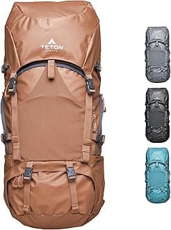 Teton 65L Signal backpack, durable and ready for hiking, camping or backpacking. Perfect lightweight travel bag with more room than you think, Terra