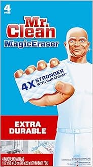 Magic Eraser Extra Durable, Cleaning Pads with Durafoam, 4 count