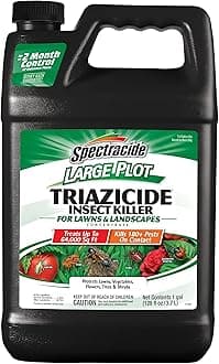 - Spectracide Large Plot Triazicide Insect Killer for Lawns & Landscapes Concentrate, 1 Gallon, Large Plot Concentrate Formula Kills 180+ Pests Including Fleas, Ants, Deer Ticks and Other Listed Pests