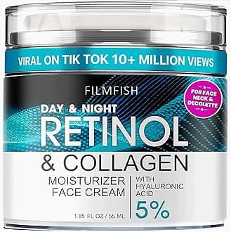 – Day & Night Retinol Cream for Face - 55 ml丨1% Retinol, 2% Collagen, 5% Hyaluronic Acid丨Anti-Aging & Wrinkle Reduction, Deep Hydration & Enhanced Elasticity丨For Men & Women