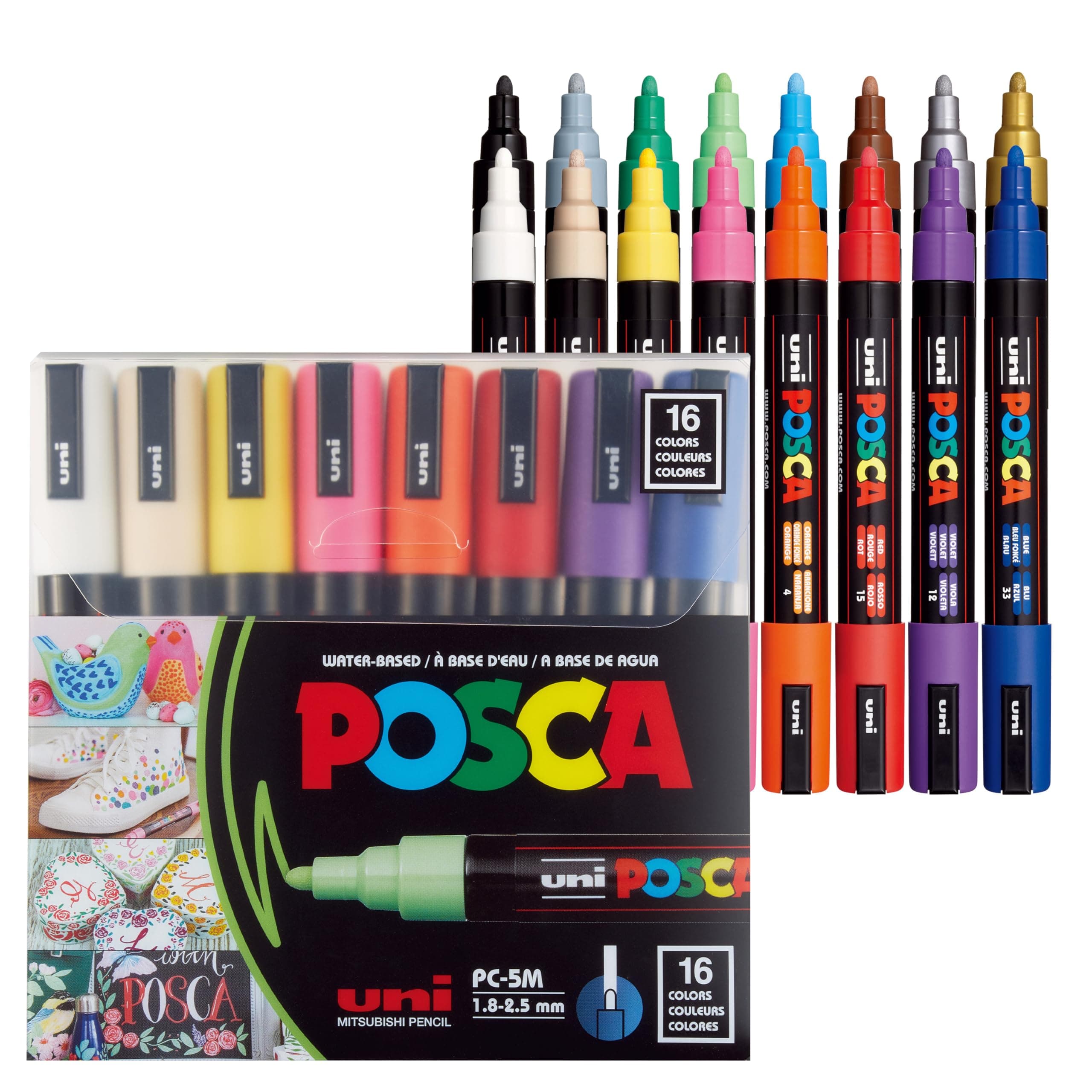 PXPC5M16A Acrylic Paint Marker Set, Medium