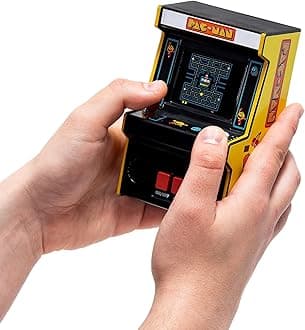 Basic Fun Arcade Classics Pac-Man - Retro Mini Arcade Game, 4-Color Screen, Great Gift for Kids 8 to 98