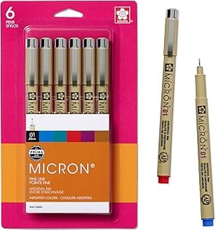 SAKURA MICRON PEN 6PC SET (01) AST