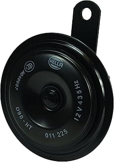HELLA 012588071 Black 92mm 12V Disc Horn (Ht Universal Fit-Single Blister Pack)