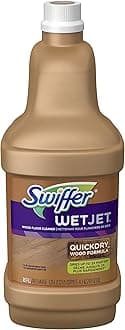 WetJet Wood Floor Cleaner Solution Refill, Multi-purpose Blossom Breeze Scent Wet Jet Refills, 1.25 Liter (Pack of 6)