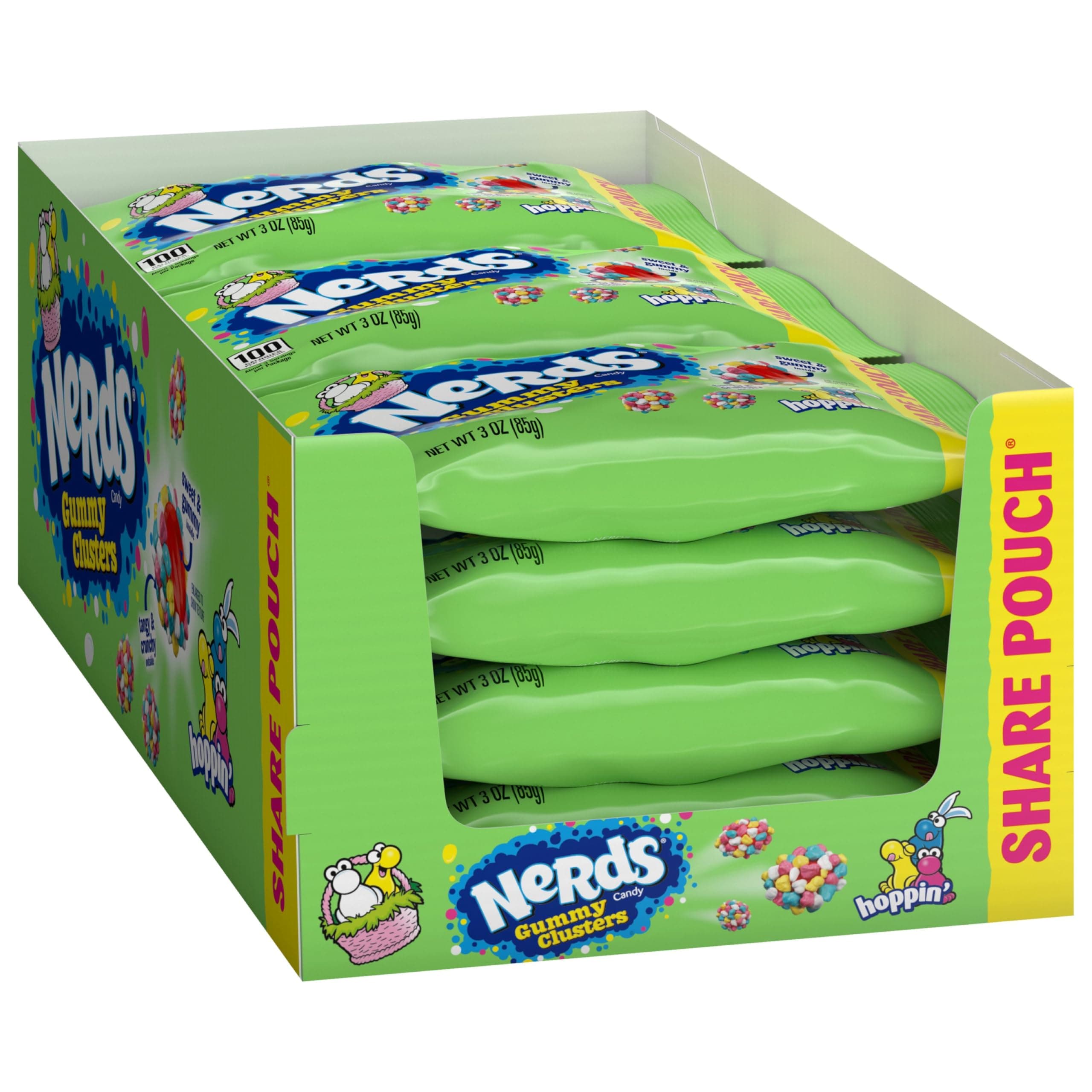 Hoppin' Gummy Clusters, Springtime Easter Candy, 3 oz sharepack (Pack of 12)