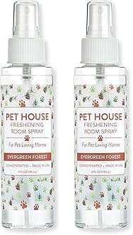 Room Spray for Pet Odor, 4 OZ Concentrated Pet Friendly Air Freshener, Evergreen Forest Pack of 2