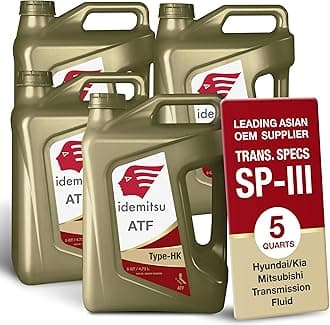 ATF Type HK (SP-III) Automatic Transmission Fluid for Hyundai/Kia – 5 Quart, Case of 4 - Grey | Enhanced Efficiency and Durability | Part Number: 30040097-75000C020