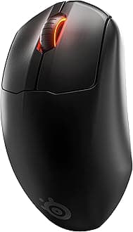 SteelSeries Esports Wireless FPS Gaming Mouse ââ‚¬â€œ Ultra Lightweight ââ‚¬â€œ Prime Edition ââ‚¬â€œ 5 Programmable Buttons ââ‚¬â€œ Lag-free 2.4GHz ââ‚¬â€œ 100H Battery ââ‚¬â€œ 18K CPI Sensor ââ‚¬â€œ Magnetic Optical Switches ââ‚¬â€œ PC/Mac