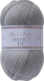Utopia Crafts DK Double Knitting Yarn, 100g (Grey)