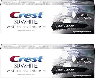 3D White Charcoal Whitening Therapy Toothpaste 75 ml X 2