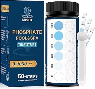 DIPSTIK Phosphate Test Kit for Pool,50 Strips Phosphate Test Strip Quick and Accurate Swimming Hot Tub and Spa Water Testing
