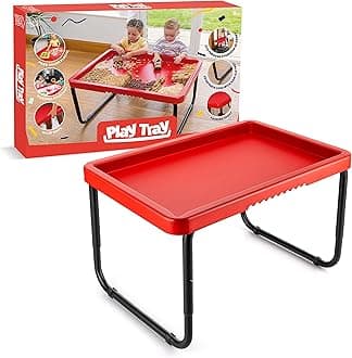 Toyrific Play Tray Activity Table for Kids, Sensory Play, Kids Messy Table, Water and Sand Play, Outdoor and Indoor Use