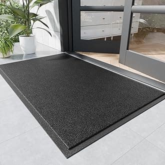 Sturdy Front Door Mat, 72" x 48" Heavy Duty Indoor Outdoor Doormat for Entryway, Fade Resistant, Waterproof Low Profile Entry Mat, Non Slip Welcome Mat for Outside Entrance, Patio, Home