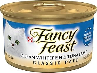 Purina Grain Free Pate Wet Cat Food, Classic Pate Ocean Whitefish & Tuna - (24) 3 oz. Cans