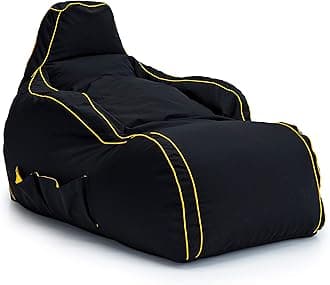 Game OverVideo Gaming Bean Bag Lounger Chair | Indoor Living Room | Side Pockets for Controllers | Headset Holder | Ergonomic Design for Relaxed Gamer (Scorpion Chain)